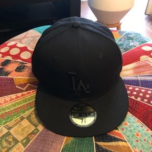 Black LA Dodgers hat